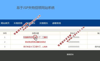 失物招领网站系统的设计与开发 ssh,mysql 含录像